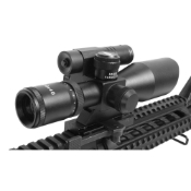 Tactical Scope 2.5-10x40 Dual Ill. w/Green Laser & Mil-Dot