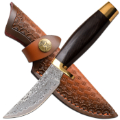 Elk Ridge Damascus Fixed Blade Knife